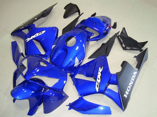 Carenados Moto Honda CBR600RR 2005-2006 - Azul Negro Blanco Calcomanía