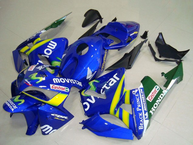 Carenados Moto Honda CBR600RR 2005-2006 - Azul Amarillo Verde Blanco MoviStar Rojo Castrol