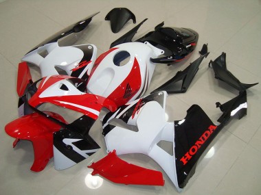 Carenado Moto Honda CBR600RR 2005-2006 - Blanco Rojo Negro