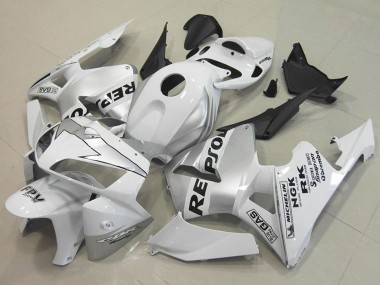 Carenados Moto Honda CBR600RR 2005-2006 - Blanco Plata Negro Repsol