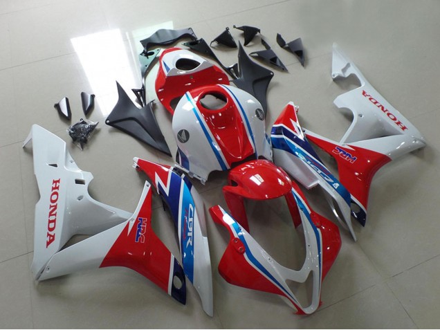 Carenados Moto Honda CBR600RR 2007-2008 - Blanco Rojo Azul Claro HRC