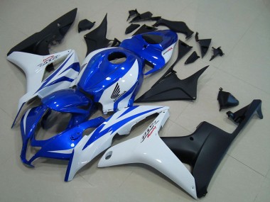 Carenados Moto Honda CBR600RR 2007-2008 - Blanco Azul Negro Mate