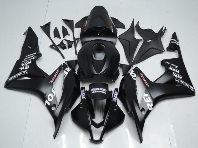 Kits Carenado Moto Honda CBR600RR 2007-2008 - Negro Mate Blanco Repsol