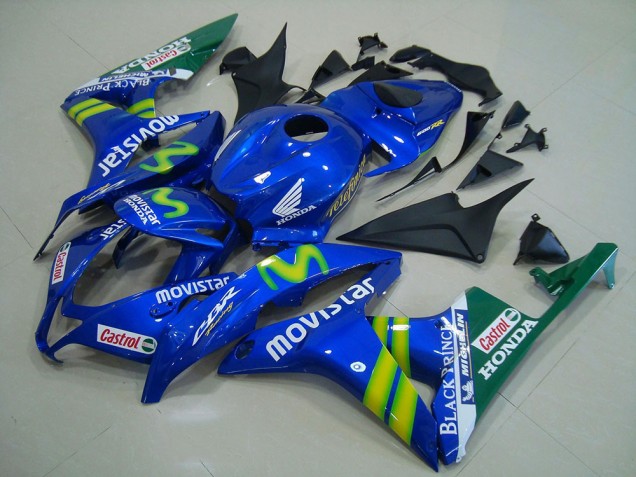 Carenado Moto Honda CBR600RR 2007-2008 - Azul Verde MoviStar Castrol
