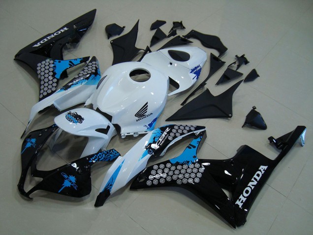 Kits Carenado Moto Honda CBR600RR 2007-2008 - Blanco Azul Negro Brillante