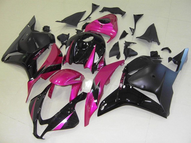 Carenados Moto Honda CBR600RR 2009-2012 - Rosa Negro Brillante Negro Mate