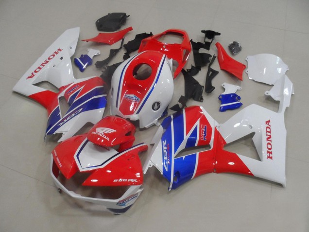Carenados Moto Honda CBR600RR 2013-2023 - Blanco Rojo Azul TT Legends