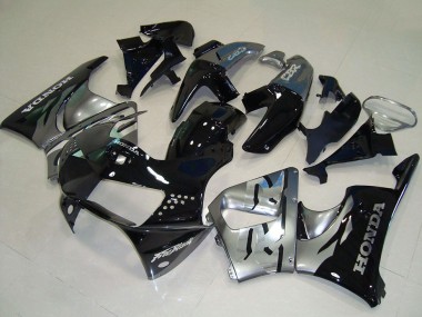 Carenados Moto Honda CBR900RR 919 1998-1999 - Plata Negro Brillante
