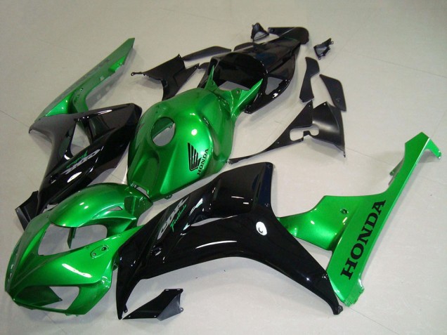 Carenados Moto Honda CBR1000RR 2006-2007 - Verde Negro Brillante