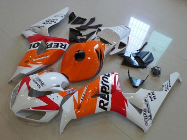 Carenado Moto Honda CBR1000RR 2006-2007 - Naranja Blanco Rojo Negro Brillante Repsol