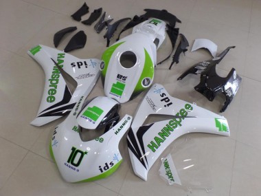 Carenados Moto Honda CBR1000RR 2008-2011 - Blanco Verde Negro Brillante Hannspree 10