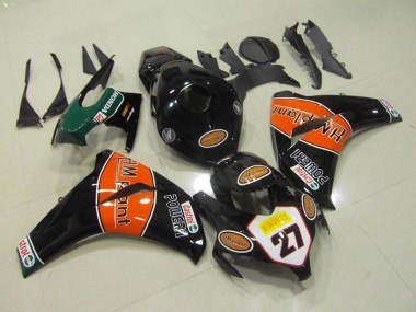 Carenados Moto Honda CBR1000RR 2008-2011 - Negro Brillante Naranja HM Plant 27