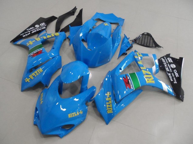 Carenados Moto Suzuki GSXR 1000 2007-2008 - Azul Amarillo Negro Rizla Carrera