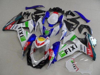 Carenados Moto Suzuki GSXR 1000 2009-2016 - Blanco Azul Verde Amarillo Rojo Fixi