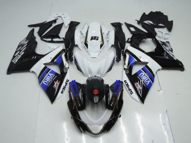 Carenados Moto Suzuki GSXR 1000 2009-2016 - Blanco Azul Negro Viru