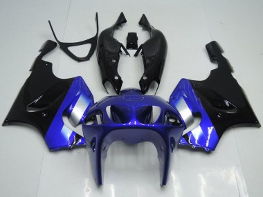 Carenados Moto Kawasaki ZX7R 1996-2003 - Azul Plata Negro Brillante