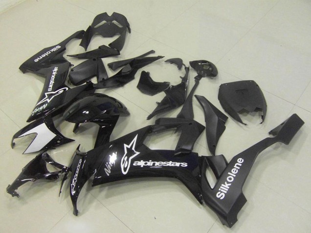 Carenados Moto Kawasaki ZX10R 2008-2010 - Negro Brillante Silkolene Star