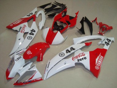 Carenados Moto Yamaha YZF R6 2008-2016 - Blanco Rojo Cocacola 44