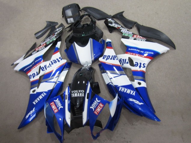 Carenados Moto Yamaha YZF R6 2006-2007 - Blanco Azul Rojo Sterilgarda Volvo Fimer