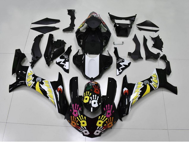 Carenados Moto Yamaha YZF R1 2015-2019 - Negro Blanco Amarillo Rosa Tiburón