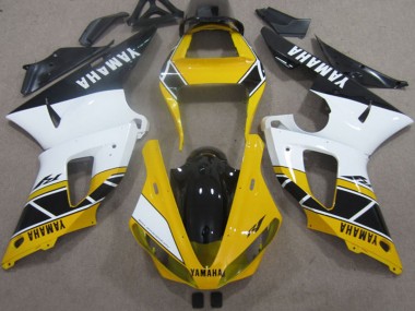 Carenados Moto Yamaha YZF R1 2000-2001 - Amarillo Blanco Negro