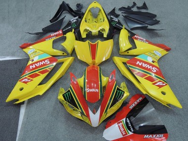 Carenados Moto Yamaha YZF R1 2007-2008 - Amarillo Rojo Negro Blanco Swan