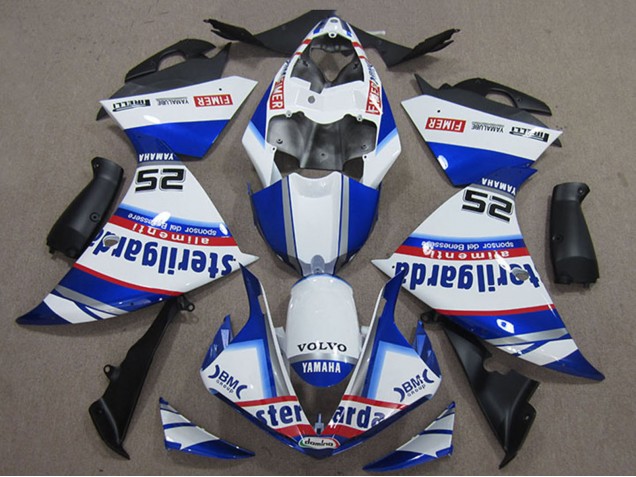 Carenados Moto Yamaha YZF R1 2012-2014 - Blanco Azul Rojo Negro Fimer Sterilgarda