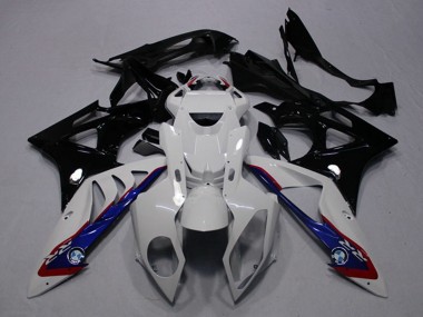 Carenados Moto BMW S1000RR 2009-2014 - Blanco Azul Negro Brillante