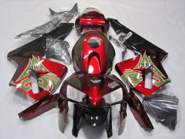 Carenado Moto Honda CBR600RR 2005-2006 - Negro Rojo