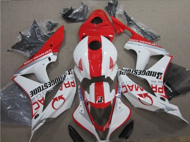 Carenados Moto Honda CBR600RR 2007-2008 - Blanco Rojo Pramac Bridgestone
