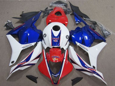 Carenado Moto Honda CBR600RR 2009-2012 - Blanco Rojo Azul HRC