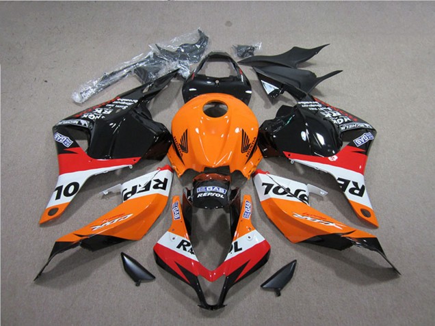 Carenados ABS Honda CBR600RR 2009-2012 - Naranja Blanco Rojo Negro Brillante Repsol