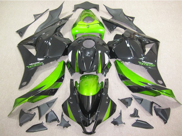 Carenado Moto Honda CBR600RR 2009-2012 - Verde Negro Brillante