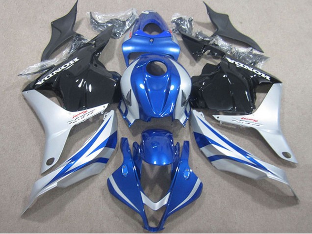 Carenados Moto Honda CBR600RR 2009-2012 - Plata Azul Negro Brillante