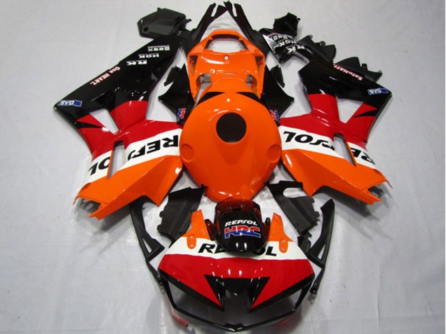 Kits Carenados Moto Honda CBR600RR 2013-2023 - Naranja Blanco Rojo Negro Brillante Repsol