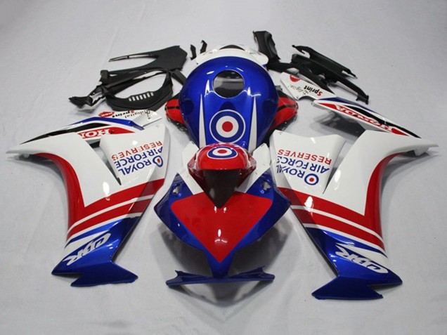 Carenados Moto Honda CBR1000RR 2012-2016 - Blanco Rojo Azul Royal Air Force Reserves