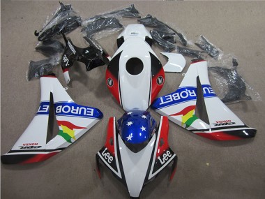 Carenados Moto Honda CBR1000RR 2006-2007 - Blanco Rojo Azul Estrella Carrera EuroBet Lee