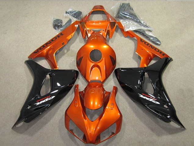 Carenados Moto Honda CBR1000RR 2006-2007 - Naranja Negro Brillante