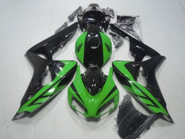 Carenado Moto Honda CBR1000RR 2006-2007 - Verde Negro Brillante