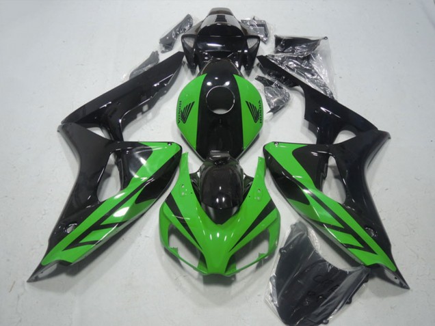 Carenado Moto Honda CBR1000RR 2006-2007 - Verde Negro Brillante