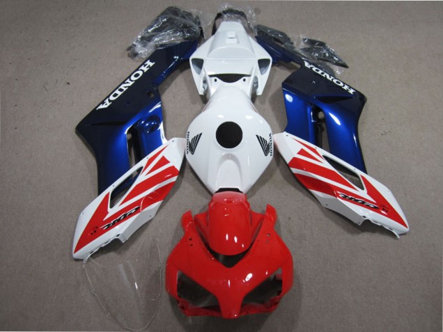 Kits Carenado Moto Honda CBR1000RR 2004-2005 - Blanco Rojo Azul