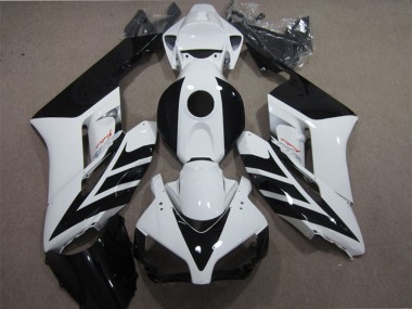 Carenado Moto Honda CBR1000RR 2004-2005 - Blanco Negro Brillante Raya