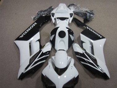 Carenados Moto Honda CBR1000RR 2004-2005 - Blanco Negro Brillante Raya