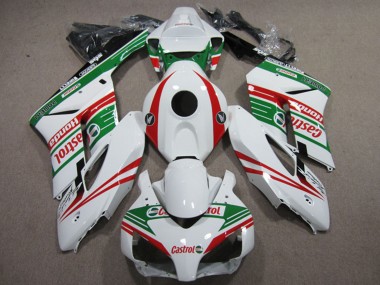 Carenados Moto Honda CBR1000RR 2004-2005 - Blanco Rojo Verde Castrol