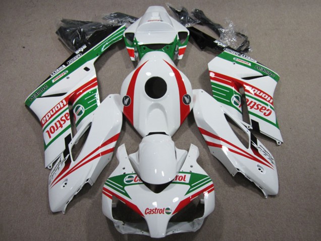 Carenados Moto Honda CBR1000RR 2004-2005 - Blanco Rojo Verde Castrol