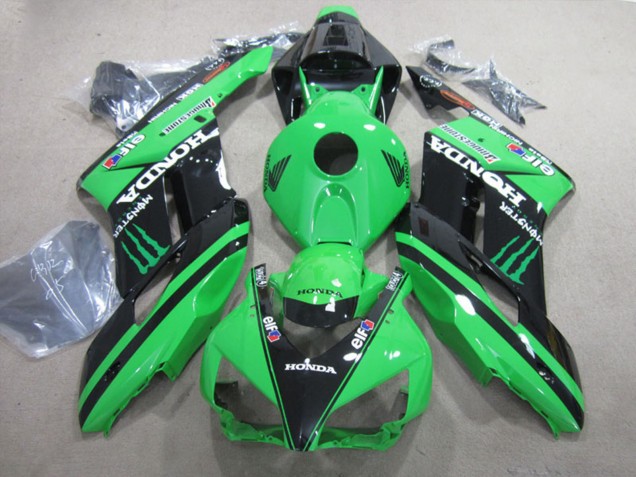 Carenados Moto Honda CBR1000RR 2004-2005 - Verde Negro Brillante Monstruo