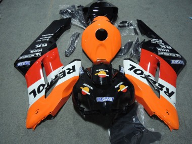 Kits Carenado ABS Honda CBR1000RR 2004-2005 - Naranja Blanco Rojo Negro Brillante Repsol