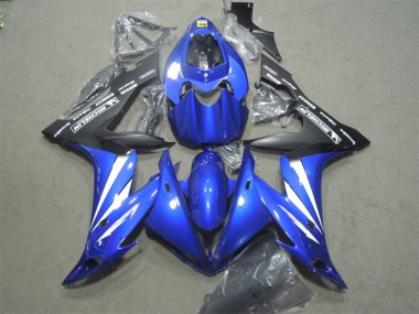 Carenados Moto Honda CBR1000RR 2004-2005 - Azul Blanco Negro Mate