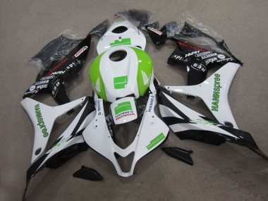 Carenados Moto Honda CBR1000RR 2004-2005 - Blanco Verde Negro Brillante Hannspree