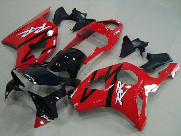 Carenados Moto Honda CBR900RR 954 2002-2003 - Rojo Negro Brillante Raya